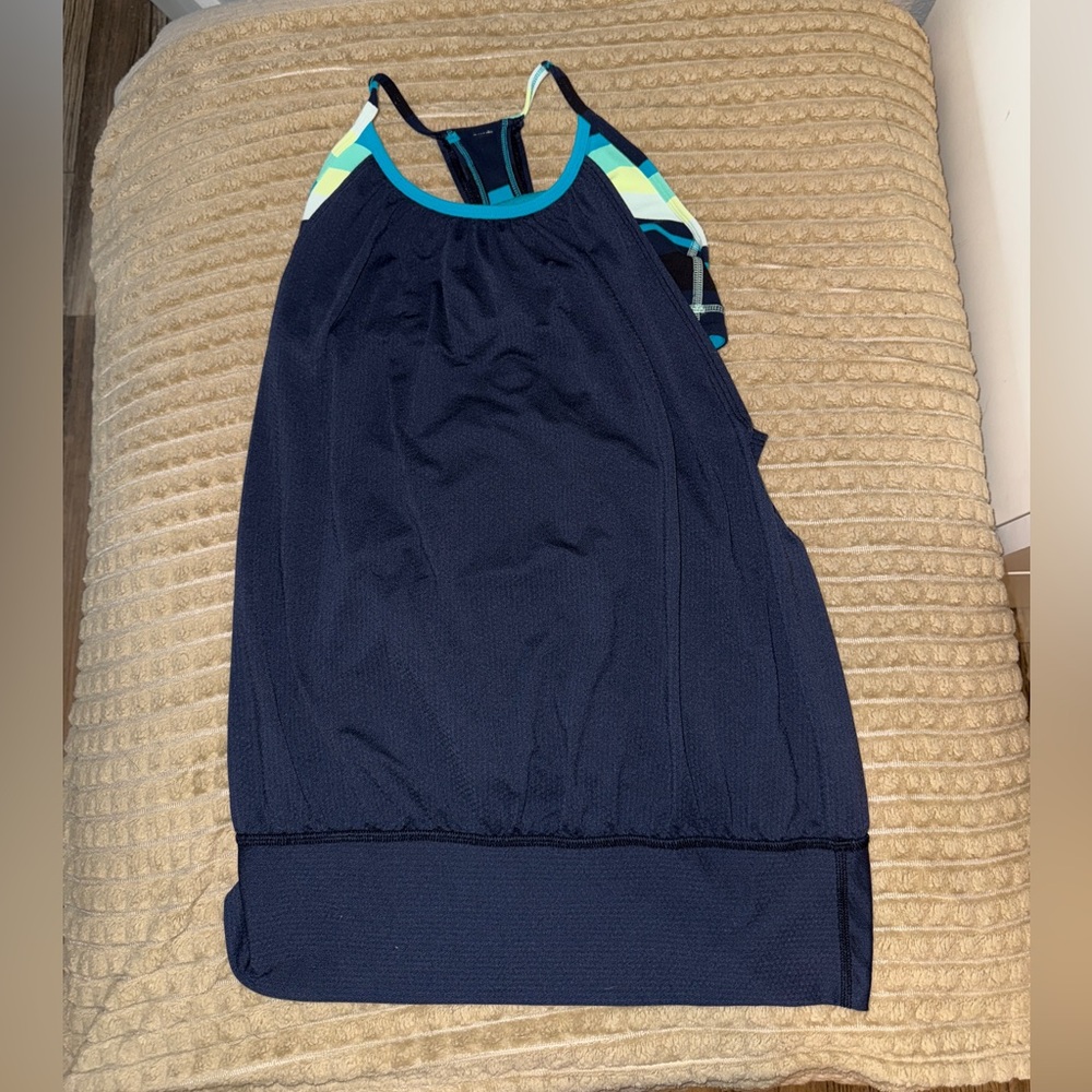 Lululemon Black No Limit's Tank Top w/Built-in Sports Bra